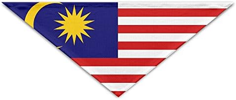 YouDeFangA Flag Of Malaysia Dogs Birthday Bandana Scarf,washable Puppy Cat Neckerchief,triangle Bibs Accessory For Small Pet - Great Gift Idea