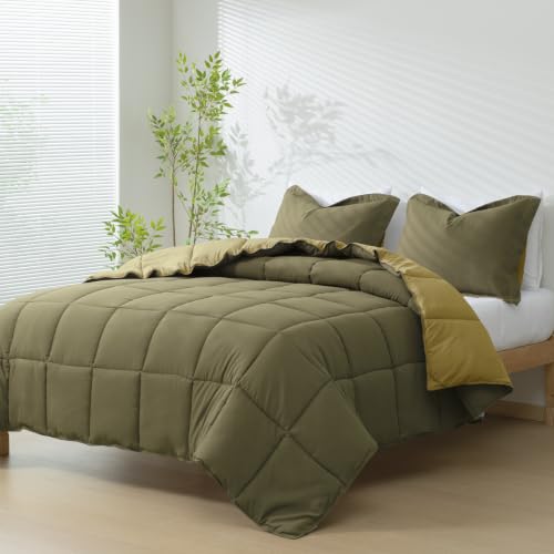 HIG Dark Olive King Comforter Set