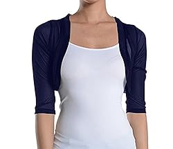 Fashion Secrets Junior`s Sheer Chiffon Bolero Shrug