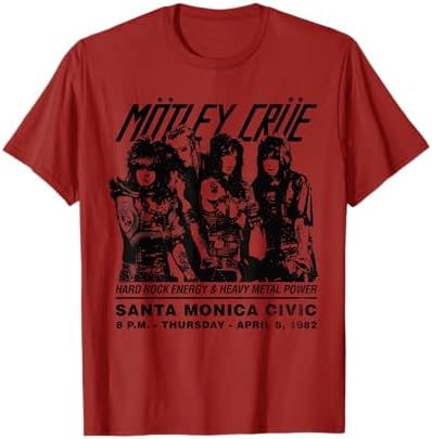 Amazon.com: Motley Crue World Tour 1983 Rock Official Tee T-Shirt