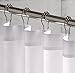 Shower Curtain Ring Hooks - Brushed Nickel