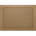 LUXPaper A7 Full Face Window Envelopes | Peel & Press | 5 1/4" x 7 1/4" | Grocery Bag Brown | 70lb. Text | 50 Qty