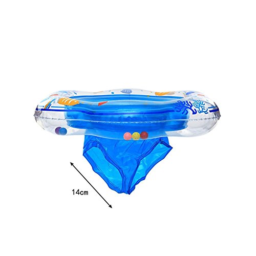Baby Double Airbags Floating PVC Inflatable Baby Swim Float Seat Swimming Ring (Pink) - Thumbnail 3