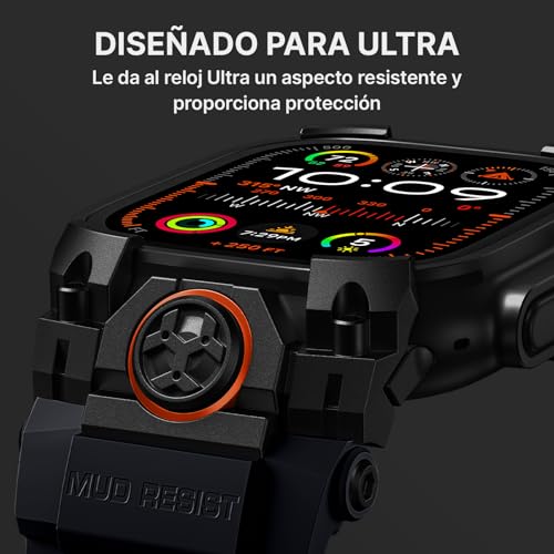 Bandletic Compatible with Apple Watch Band Ultra 3 2 1 49mm, Soft Silicone Sport Comfort Resistant Breathable Band with Protective Film, Only for iWatch Ultra 49mm Bands for Men Women