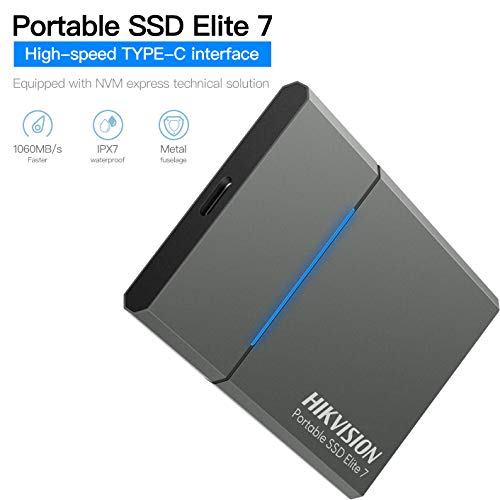 HIKVISION-Elite-7-Extreme-SSD-portatil-1TB-hasta-1060MBs-Velocidad-de-Lecturatecnologia-NVMe-USB-32-Gen2-USB-C-Unidad-de-Estado-solido-Externa-Gris