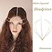 Jstyle 6Pcs Gold Head Chain Jewelry for Women Girls Bridal Bohemian Halloween Party Cosplay Headband Hair Headpiece