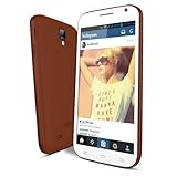 Yezz Andy 5E - Factory Unlocked Phone - Retail Packaging - White/Brown