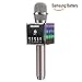 Karaoke Microphone Wireless, Domezan Bluetooth Speaker Mic with 3200mAh Samsung Battery and LED Lights, for Apple iPhone Android Smartphone PC Smart TV Home KTV