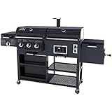 Smoke Hollow 4-in-1 LP Gas Charcoal Smoker Searing BBQ Grill Model PS9900