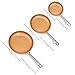 Deik Frying Pan Set, Non-Stick Ceramic Coated Copper Set 8