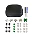Hisonders All Metal Mod Button Thumbsticks Joysticks, Adjustable D-pads, Magnetic ABXY Bullet Button with T6 Open Tool Replacement Parts for PlayStation 4,PS4 Slim, PS4 Pro Controllers (31 in 1)