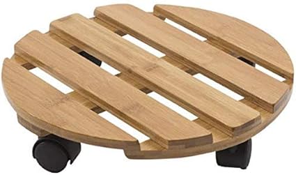 Pflanzenständer hoch groß Mit Rädern abschließbar Runde Pflanze Caddy