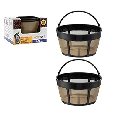 GoldTone Brand Reusable 8-12 Cup Basket Coffee Filter fits Hamilton Beach Coffee Makers and Brewers. Replaces your Hamilton Beach Reusable Coffee Filter - BPA Free (2 Pack)