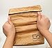 Lunchest Reusable Brown Paper Cooler Lunch Bag for Men, Women & Teens. with Roll Down Top & Strong Magnetic Closure This Light & Tear Resistant Lunch Bag is Washable, Insulated & Eco Friendly.