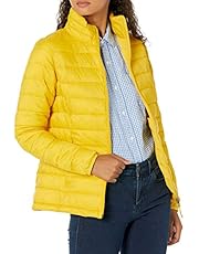 Amazon Essentials Women's Lightweight Long-Sleeve Full-Zip Water-Resistant Packable Puffer Jacket