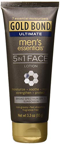 Gold Bond Ultimate Men’s Essentials 5-in-1 Face Lotion, 3.3 Ounce