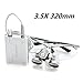 Zorvo Dentist Dental Surgical Medical Binocular Loupes 3.5X 320mm Optical Glass Loupe +Dental LED Head Light Lamp (silver)