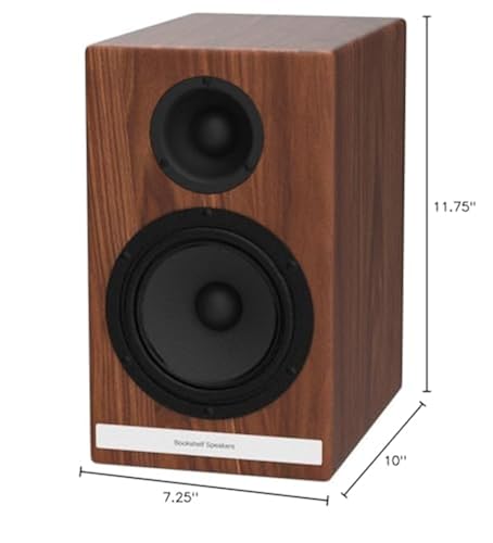 Audioengine HDP6 Passive Bookshelf Speakers Real Wood Veneer (Walnut) for  Music Gaming Movies Studios Dorms