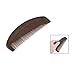 uxcell Coffee Color Hairdressing Fragrant Natural Wood Wooden Hair Care Comb 5.7 Inches Long