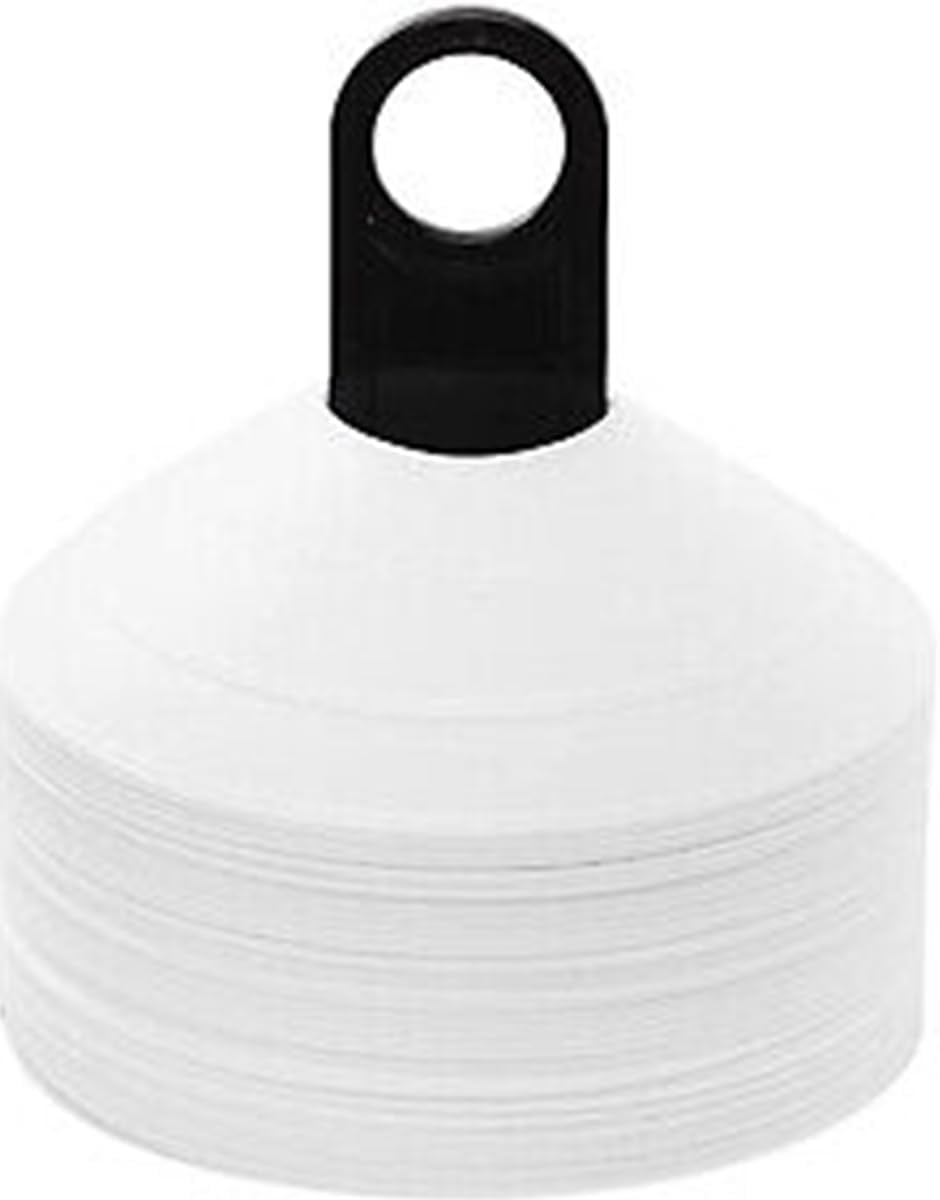 ND Sports Boundary Space black Markers Soccer Training Equipment Dribble Agility Marking Raw Cones (50, Multi)