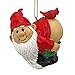Design Toscano Christmas Ornament - Loonie Moonie Gnome, Garden Gnomes Figurine Statue, 2 Inch
