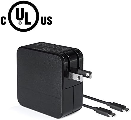 GUKIMAX USB C Charger With 1.8m Cable 45W PD Charger Wall Charger Adapter USB Type C Power Adapter for MacBook/Pixelbook, Fast Charging iPhone 8/8+ /X, Samsung S8/8+, Pixel/Pixel 2, Nintendo Switch