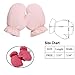 Baby Winter Mittens Kids Waterproof Warm Ski Mittens(4-48M) (pale pink (reverse side: pomegranate pink))