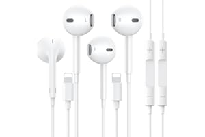MUTSRD 2 Packs-for iPhone Headphones Wired Earbuds/Earphones Nosie Reduction Built-in Microphone & Volume Control Headsets Compatible with iPhone 14/13/12/11/XR/XS/X/8/7/SE/Pro/Pro Max