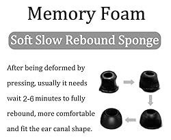 3 Pairs Memory Foam Compatible with Beats Fit Pro