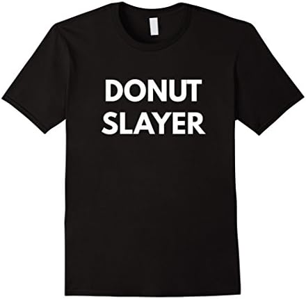 Mens Donut Slayer t-shirt - Funny Donut Shirts Large Black