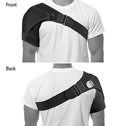 Shoulder Brace ,Trofoty with Pressure Pad Light and Breathable Neoprene Adjustable Shoulder Support for Injury Prevention, Dislocated AC Joint, Labrum Tear, Frozen Shoulder Pain, Sprain, Soreness