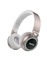Reetec V4.1   Auriculares de diadema inalámbricos con micrófono y control de volumen CVC 6.0 con función de cancelación de ruido, tarjeta TF para teléfonos móviles, tabletas y PC