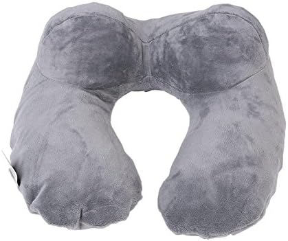 QuadSquareWSKY Portable Travel Plane Office Rest Neck Air Cushion U-Shaped Inflatable Pillow