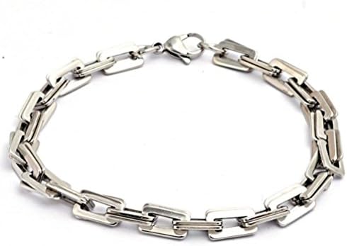 Jewelryfinds Europe Christmas Gifts Male Fashion Personality Titanium Steel Carabiner Wide Bracelet