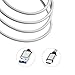 Samsung S8 Charger Cable, BeneStellar 2-Pack 5ft / 1.5m USB 3.1 Type C Nylon Braided Cord for Samsung Galaxy S9 / S9 Plus / Note 8 / S8 Plus, LG V20, Nintendo Switch and More (Gray)
