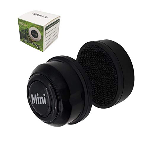 KASAN Algae Scrapers Aquarium Glass Cleaner Magnetic Brush Suitable for Small Fish Tank (Black)