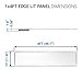Hyperikon LED Troffer 1x4 Ft Panel Edge-Lit, Dimmable, 40W (100W Equivalency), 4000K Day Light, 4000 Lumens, Drop Ceiling Light, UL & DLC – Pack of 4