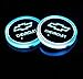 monochef Auto sport 2PCS LED Cup Holder Mat Pad Coaster with USB Rechargeable Interior Decoration Light for Chevrolet Accessory