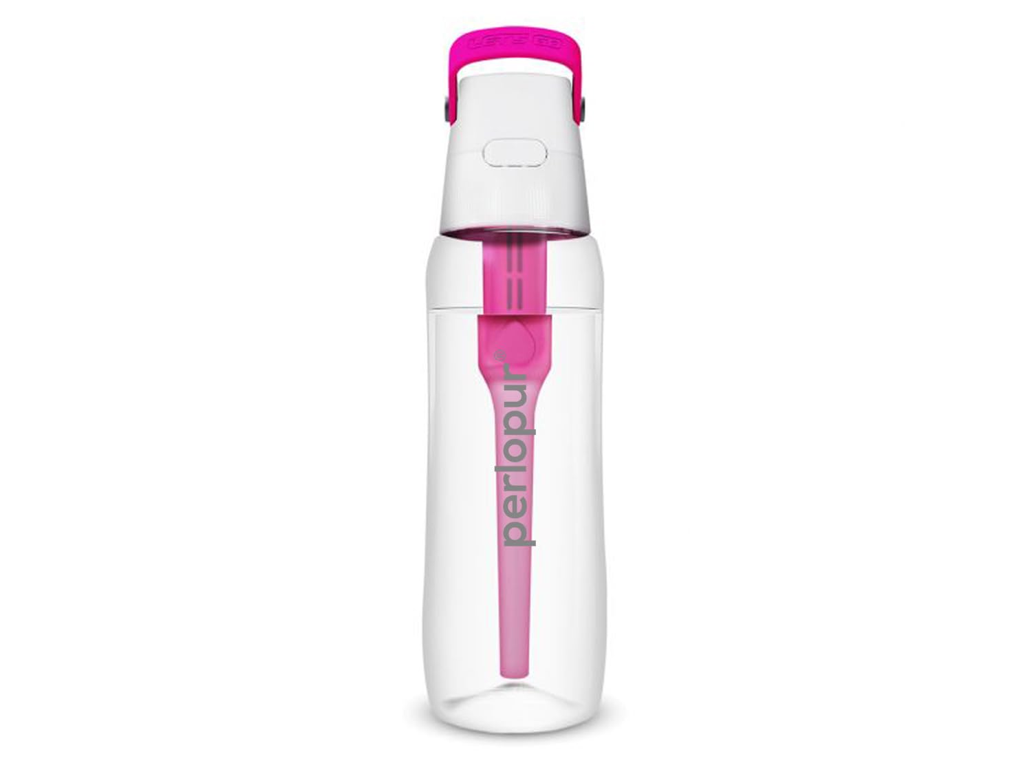 SOLID drinking bottle with water filter 0.7 liters (pink) | Filter bottle BPA-free | School, sports, water, Children, on The go