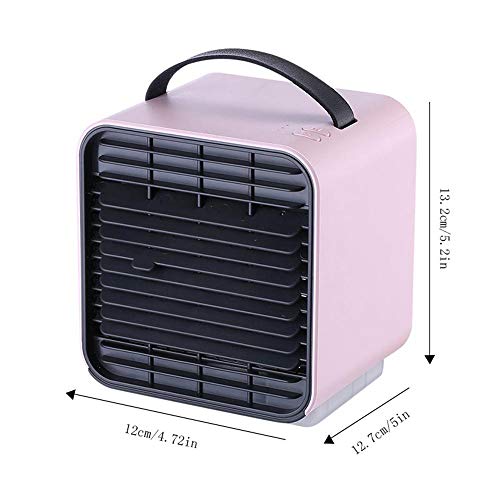 Tawcal Small Portable Air Conditioner,Evaporative Air Cooler, Air Cooler Mini Air Purifier Humidifier with LED Light, Portable Handle and Night Light, for Family Room Office Outdoors