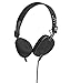 Skullcandy S5AVGM-400 Knockout Women's On-Ear Headphones with Mic & Remote, Geo Quilted Black/Chrome