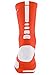 Nike Mens Basketball Elite Crew Socks (Medium, Team Orange/White)
