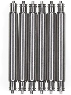 OEM Diver's Fat Spring Bars 6 Piece Non-Magnetic Stainless Steel 23mm x 2.5mm x 0.8mm Double Fringe