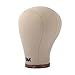 GEX Cork Canvas Block Head Manequin Head Wig Display Styling Head With Mount Hole