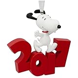 Hallmark Peanuts Snoopy 2017 Dated Christmas Tree Holiday Ornament