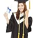 Yaomiao 2 Pieces Graduation Cords Polyester Yarn 2025 Honor Cord with Tassel for Graduation Students(Gold)