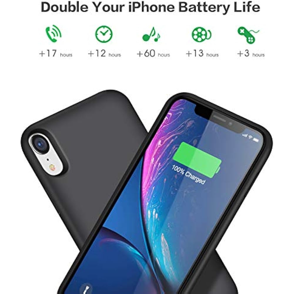 Battery Charger Cases Case For IPhone XR,Trswyop 6800mAh Portable