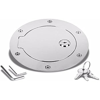 bolt chrome fuel door ram dodge gas fleetside styleside 2500 1500 lock cap tank key models