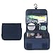 Itraveller Hanging Toiletry Bag-Portable Travel Organizer Cosmetic Make up Bag case for Women Men Shaving Kit with Hanging Hook for vacation (Dark Blue)