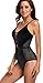v28 Women's Deep V Neck Backless Crochet Lace Mesh One Piece